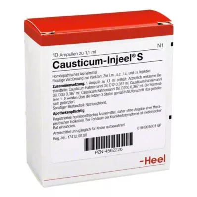 CAUSTICUM INJEEL Fiale S, 10 pz CAUSTICUM INJEEL Fiale S, 10 pz