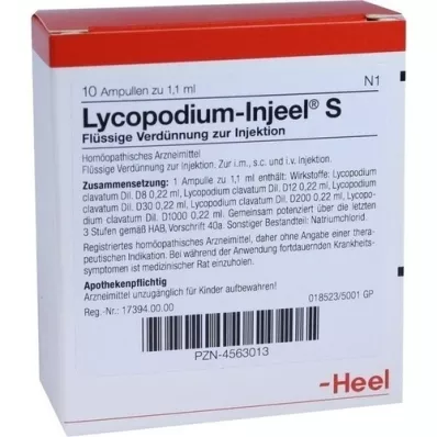 LYCOPODIUM INJEEL Fiale S, 10 pz