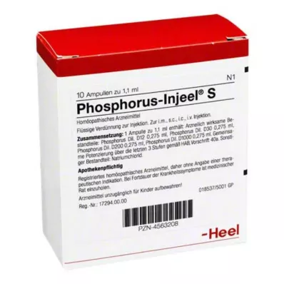 PHOSPHORUS INJEEL Fiale S, 10 pz PHOSPHORUS INJEEL Fiale S, 10 pz