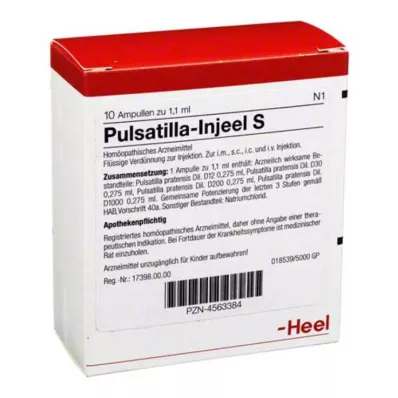 PULSATILLA INJEEL Fiale S, 10 pz PULSATILLA INJEEL Fiale S, 10 pz