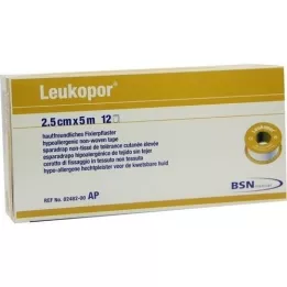 LEUKOPOR 2,5 cmx5 m, 12 pezzi