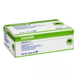 LEUKOSILK 5 cmx5 m, 6 pezzi