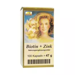 BIOTIN PLUS Capsule per capelli allo zinco, 100 capsule
