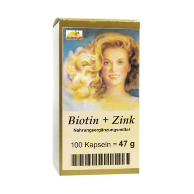 Capsule per capelli Biotin Plus Zinco, 100 pz Capsule per capelli Biotin Plus Zinco, 100 pz