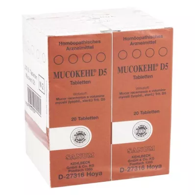 Mucokehl compresse D 5, 10x20 pezzi