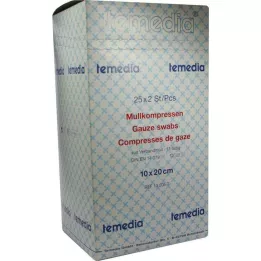 MULLKOMPRESSEN 10x20 cm sterile 12 pieghe 17 fili, 50 pz