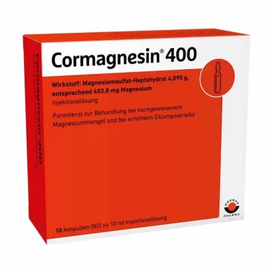 CORMAGNESIN 400 fiale, 10X10 ml CORMAGNESIN 400 fiale, 10X10 ml