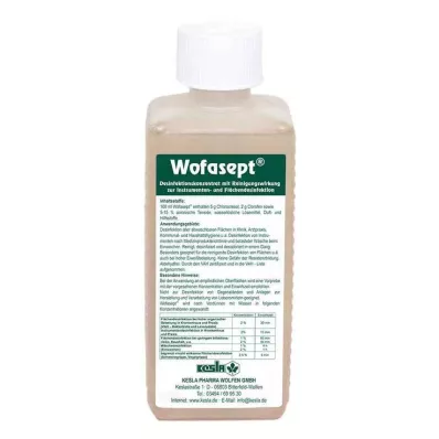 WOFASEPT Disinfezione di strumenti e superfici, 250 ml