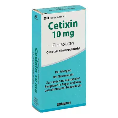 CETIXIN 10 mg compresse rivestite con film, 20 pz CETIXIN 10 mg compresse rivestite con film, 20 pz