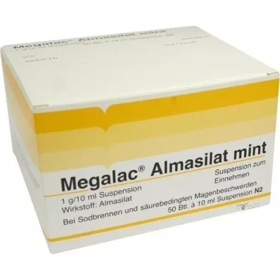 MEGALAC Sospensione di almasilato alla menta, 50X10 ml