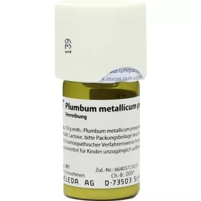 PLUMBUM METALLICUM praep. D 6 triturazione, 20 g