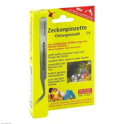 ZECKENPINZETTE Acciaio chirurgico, 1 pz ZECKENPINZETTE Acciaio chirurgico, 1 pz