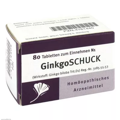 GINKGOSCHUCK Compresse, 80 pz