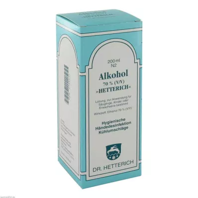 ALKOHOL 70% V/V Hetterich, 200 ml ALKOHOL 70% V/V Hetterich, 200 ml