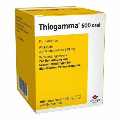 THIOGAMMA 600 compresse orali rivestite con film, 100 pz THIOGAMMA 600 compresse orali rivestite con film, 100 pz