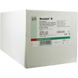 ROSIDAL Benda K 8 cmx5 m sterile in confezione singola, 10 pz