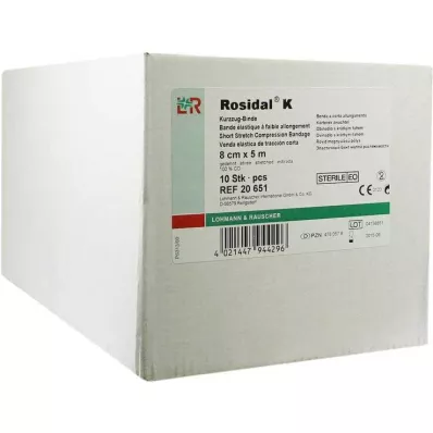 Benda Rosidal K 8cmx5m steri, 10 pz Benda Rosidal K 8cmx5m steri, 10 pz