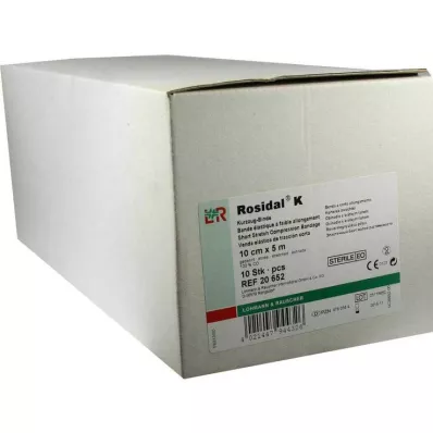 ROSIDAL Benda K 10 cmx5 m sterile in confezione singola, 10 pz ROSIDAL Benda K 10 cmx5 m sterile in confezione singola, 10 pz