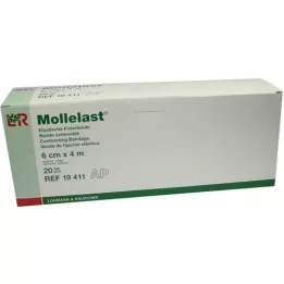 MOLLELAST Bende 6 cmx4 m bianche, 20 pz