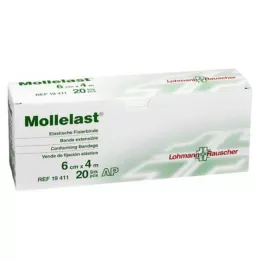 MOLLELAST Bende 6 cmx4 m bianche, 20 pz
