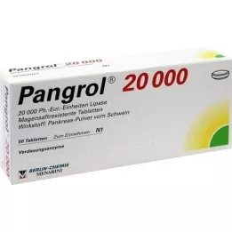 PANGROL 20.000 compresse rivestite con enterici, 50 pezzi