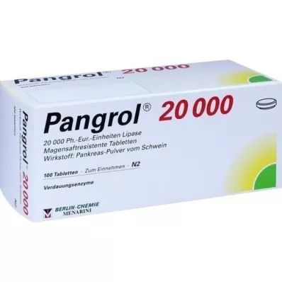 PANGROL 20.000 compresse rivestite con enterici, 100 pz