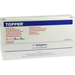 TOPPER Compr.fessura 5x5 cm sterile, 20X5 pz