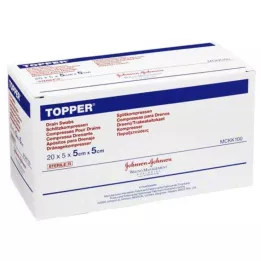 TOPPER Compr.fessura 5x5 cm sterile, 20X5 pz