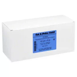 KOMPRESSIONS BINDE 12cmx5m w.short pull skin, 10 pz