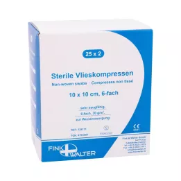 VLIESKOMPRESSEN 10x10 cm sterile 6x, 25X2 pz
