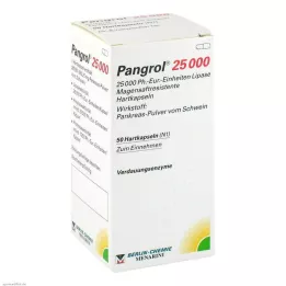 PANGROL 25.000 tappi rigidi con rivestimento enterico, 50 pz