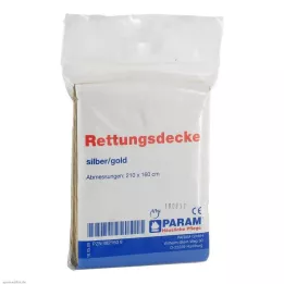 RETTUNGSDECKE oro/argento, 1 pz