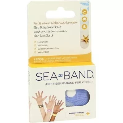 SEA-BAND Fascia di agopressione per bambini, 2 pezzi