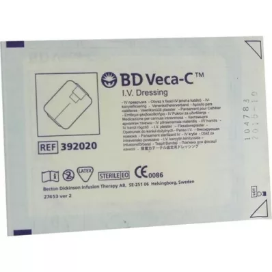 BD VECA-C Medicazione di fissaggio del catetere 6x7,5 cm con finestra, 1 pz