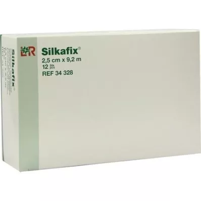 SILKAFIX Gesso adesivo 2,5 cm x 9,2 m anima in cartone, 12 pezzi