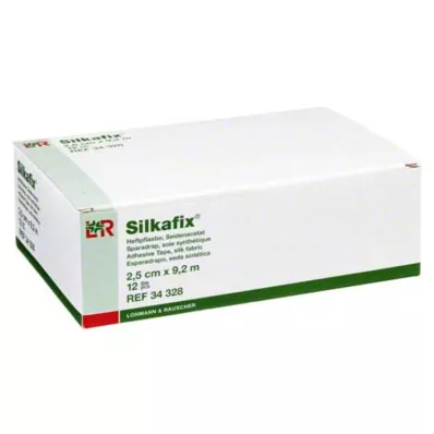SILKAFIX Gesso adesivo 2,5 cm x 9,2 m anima in cartone, 12 pezzi