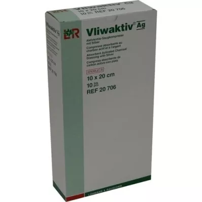 VLIWAKTIV AG Carbone attivo assorbente comp. con argento 10x20 cm, 10 pz