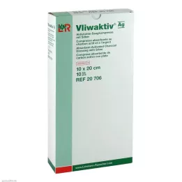 VLIWAKTIV AG Carbone attivo assorbente comp. con argento 10x20 cm, 10 pz