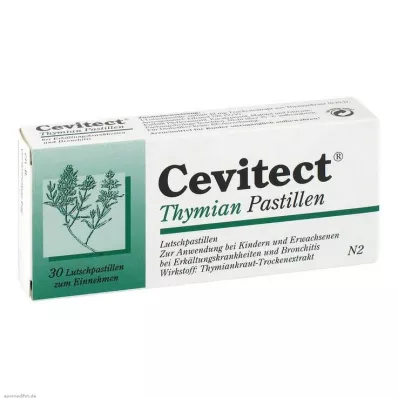 CEVITECT Pastiglie di timo, 30 pezzi