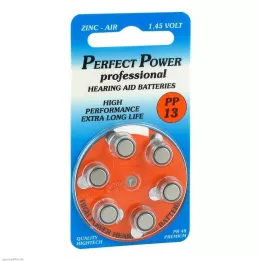 BATTERIEN f.apparecchi acustici Power PP13, 6 pz