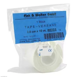 TAPE-Bendaggio 3,8 cmx10 m bianco, 1 pz