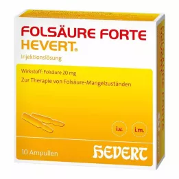 FOLSÄURE HEVERT forte Fiale, 10X2 ml
