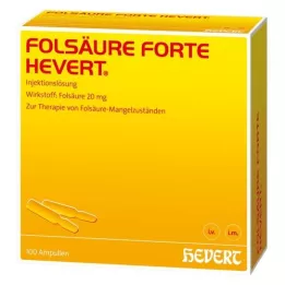 FOLSÄURE HEVERT forte Fiale, 100X2 ml