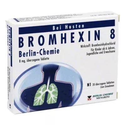 BROMHEXIN 8 compresse rivestite Berlin Chemie, 20 pz