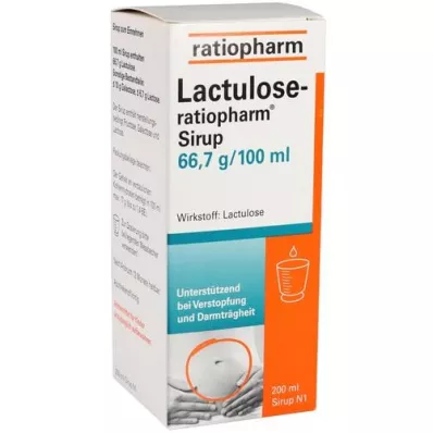 LACTULOSE-sciroppo ratiopharm, 200 ml