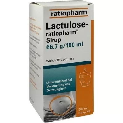 LACTULOSE-sciroppo ratiopharm, 500 ml