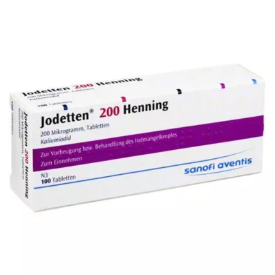 JODETTEN 200 compresse Henning, 100 pz JODETTEN 200 compresse Henning, 100 pz