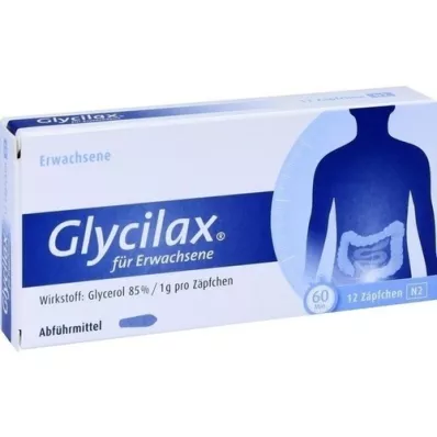 GLYCILAX Supposte per adulti, 12 pz