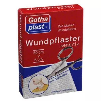GOTHAPLAST Gesso ferito sensibile 6 cm x 0,5 m tagliato, 1 pz