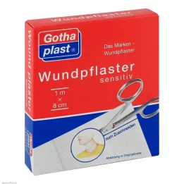 GOTHAPLAST Gesso da ferita sensibile 8 cmx1 m tagliato, 1 pz